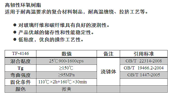 高韌性環氧樹脂