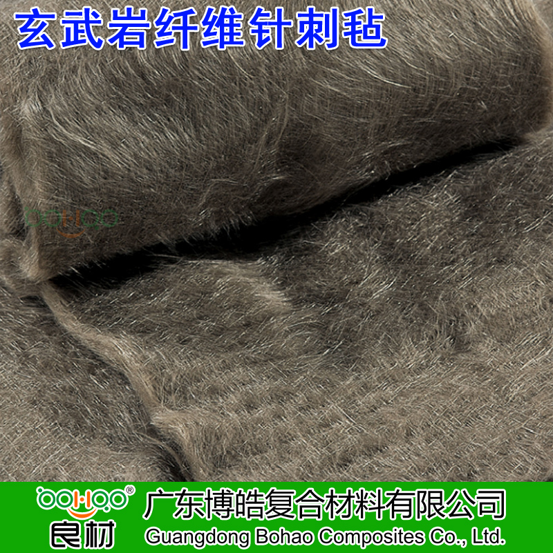 廣東博皓 玄武巖纖維針刺氈 工業除塵過濾凈化用纖維 耐高溫鋪墊材料 汽車尾氣隔熱消音過濾材料 管道/罐體保溫材料